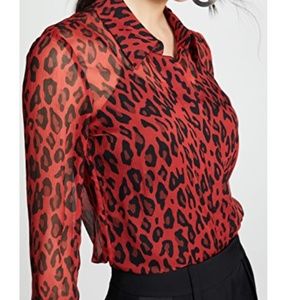 NEW! Diane von Furstenburg Long Sleeve Chiffon